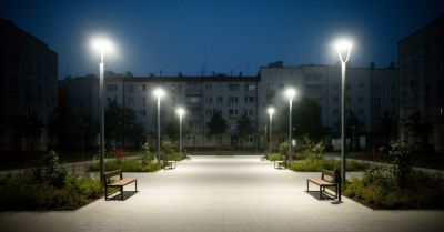 Nowe oświetlenie na Placu Europejskim